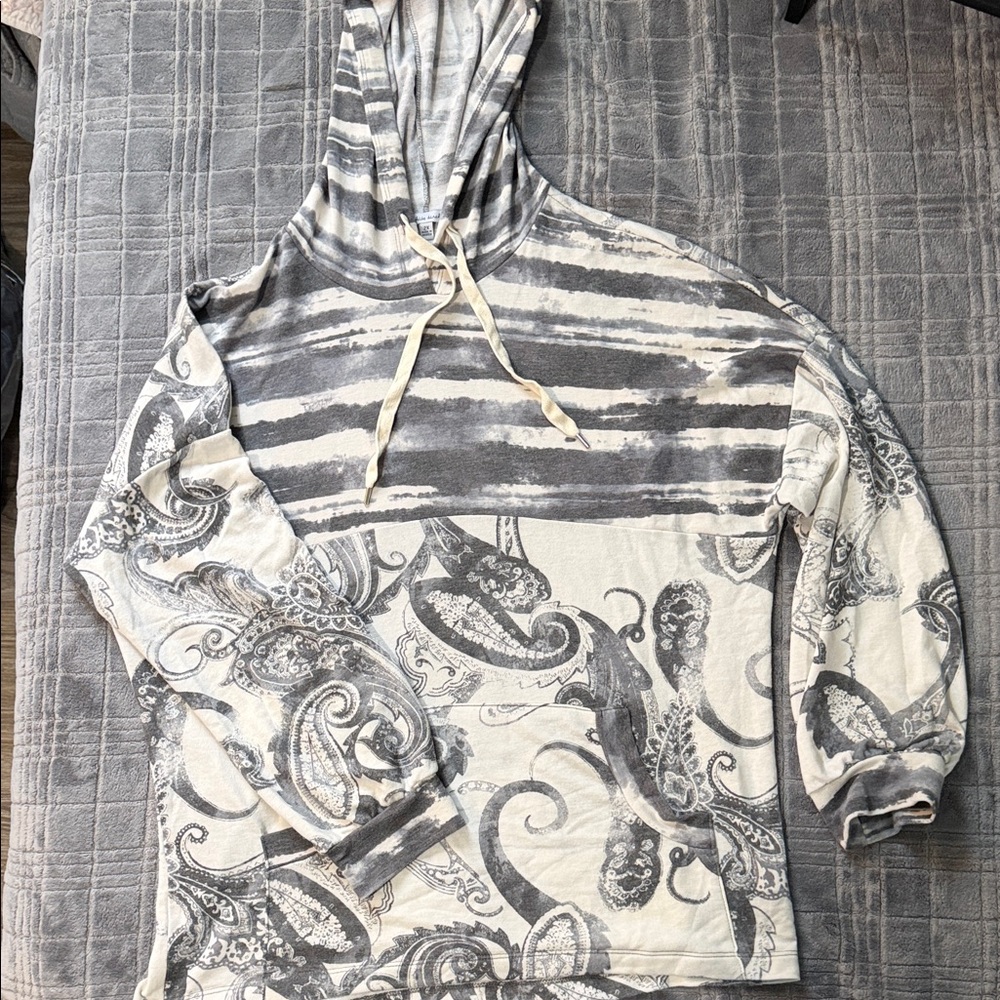 White Birch light weight hoodie